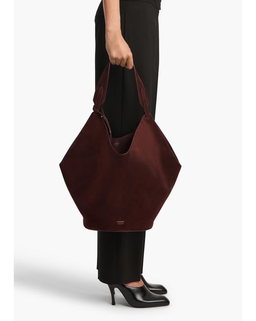 Khaite Purple Medium Lotus Tote