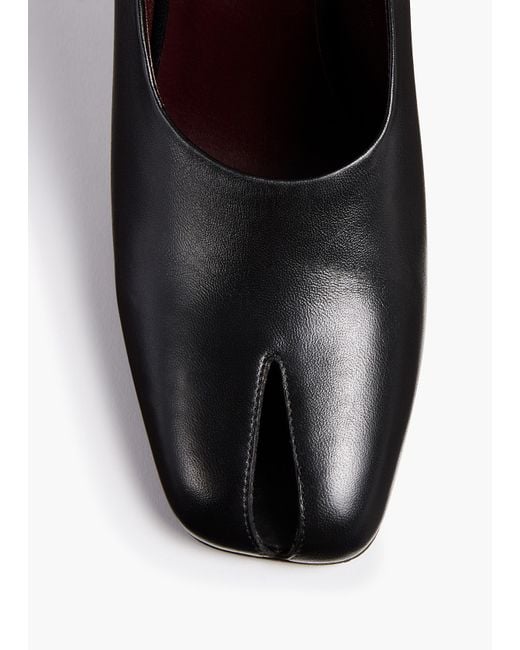 Khaite Black Eva Peep Toe Pump