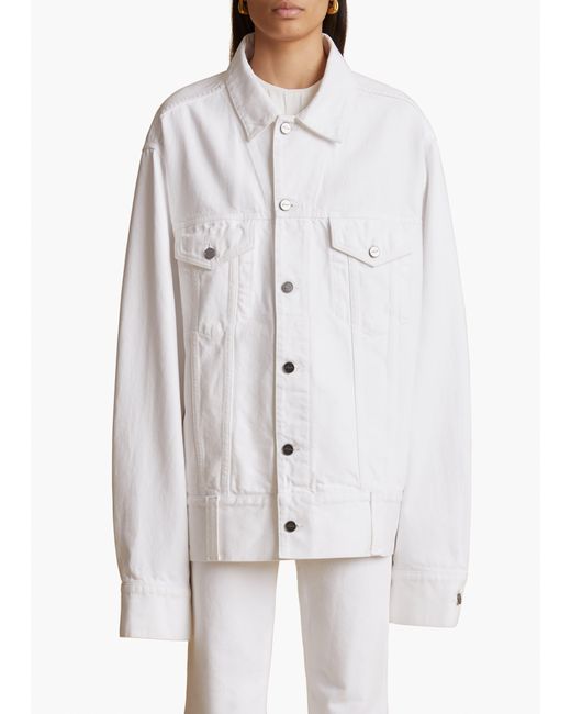 Khaite White Exclusive Grizzo Jacket