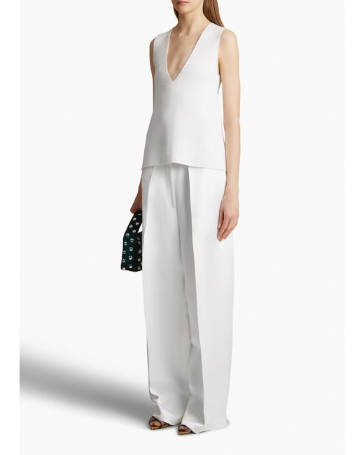 Khaite White Marinta Pant