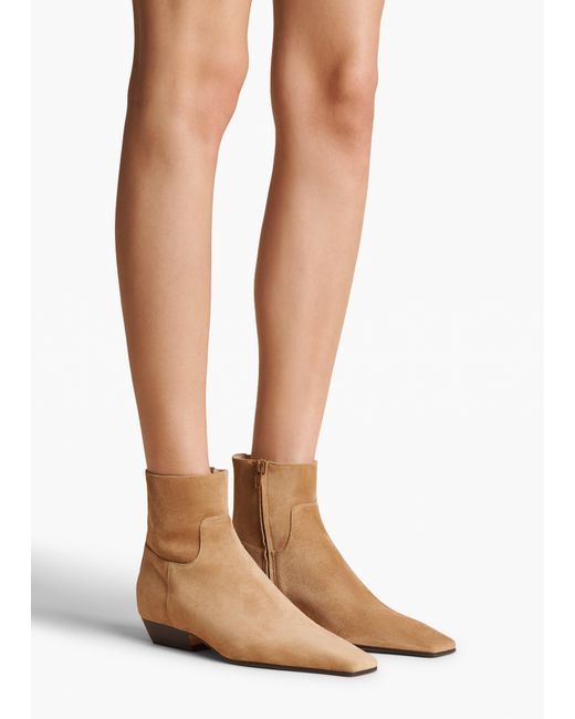 Khaite Brown Marfa Ankle Boot