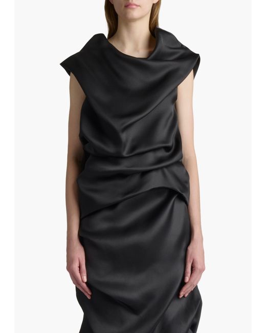 Khaite Black Luola Top