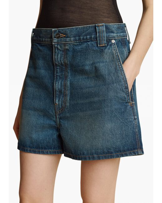 Khaite Blue Bacalo Short