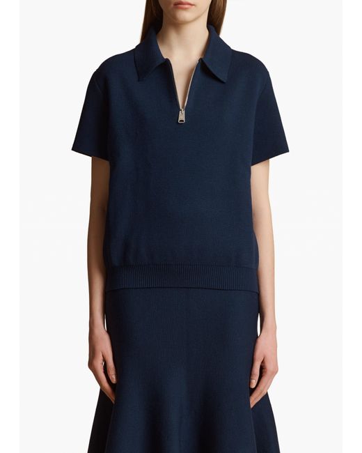 Khaite Blue Gulliame Top