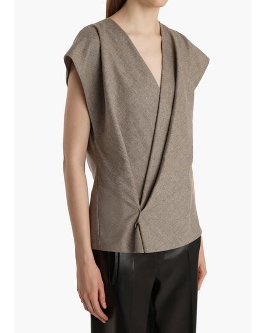 Khaite Gray Mer Top