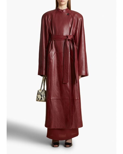 Khaite Red Rothen Coat