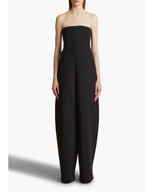 Khaite Black Lennex Jumpsuit