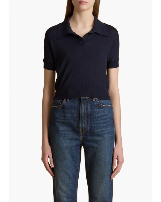 Khaite Blue Morgane Top