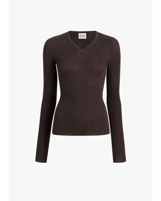 Khaite Black Tania Top