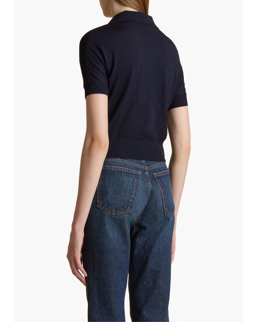 Khaite Blue Morgane Top