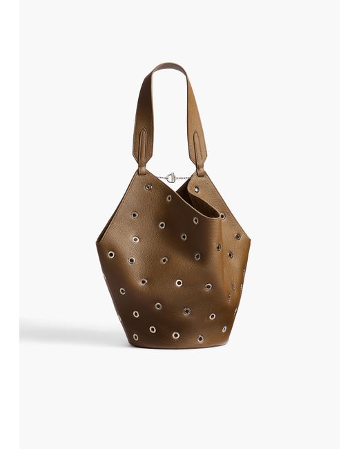 Khaite Brown Exclusive Small Lotus Tote