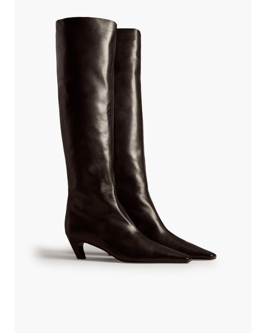 Khaite Black Davis Boot