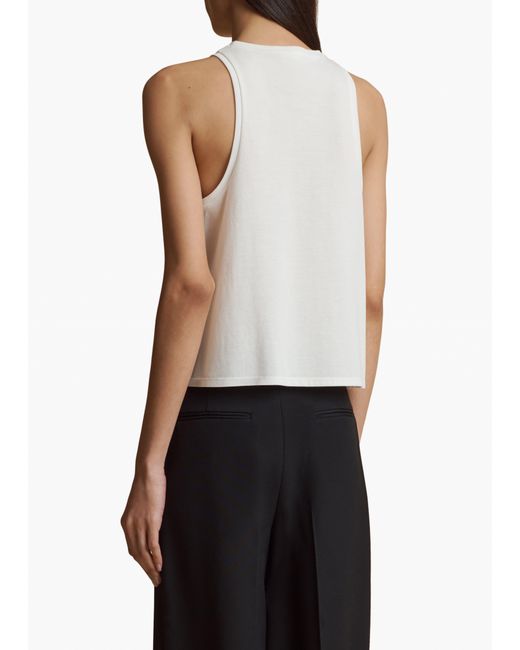 Khaite White Netta Top