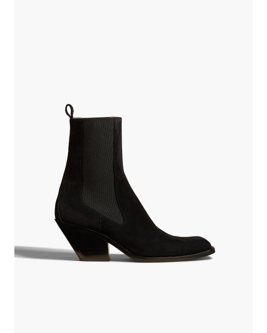 Khaite Black Austin Ankle Boot