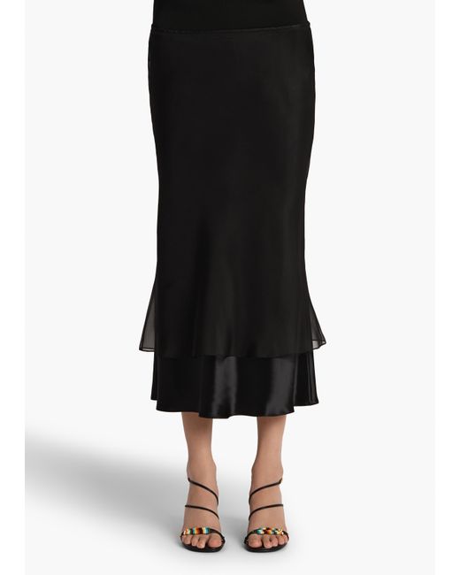 Khaite Black Monina Skirt