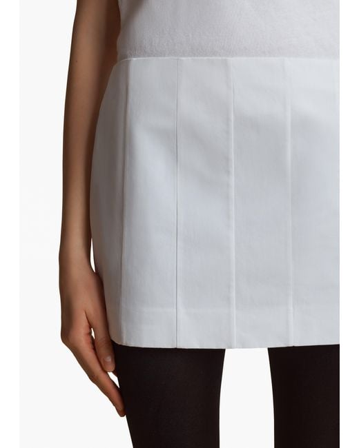 Khaite White Meelar Skirt