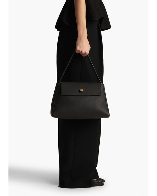 Khaite Black Audrey Top Handle Bag