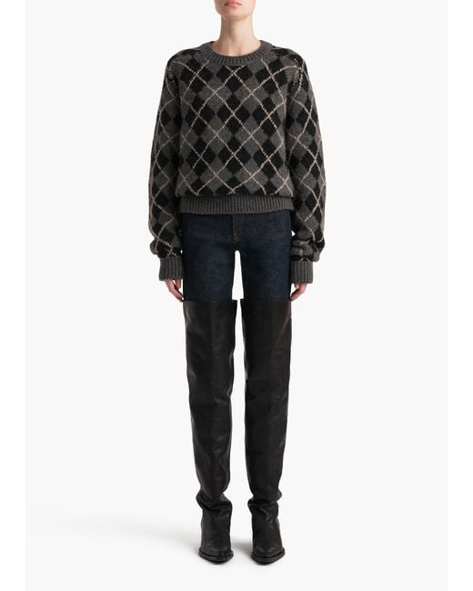 Khaite Black Pratt Sweater