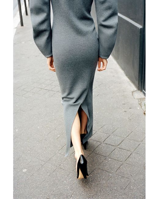 Khaite Gray Storm Dress