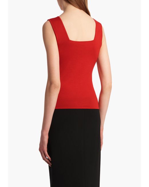 Khaite Red Exclusive Sani Top
