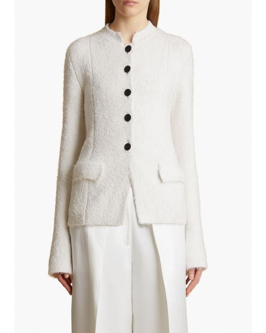Khaite White Aeson Jacket