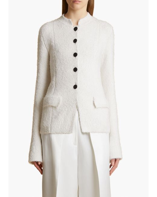 Khaite White Aeson Jacket