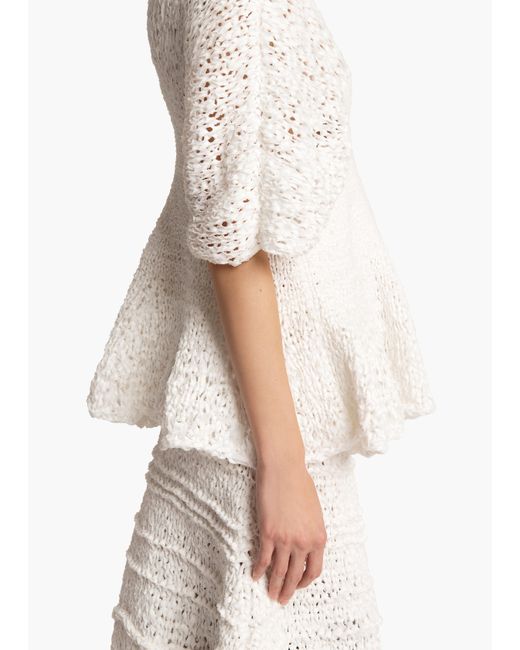 Khaite White Mathilde Top
