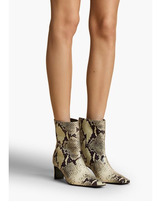 Khaite White Ona Ankle Boot
