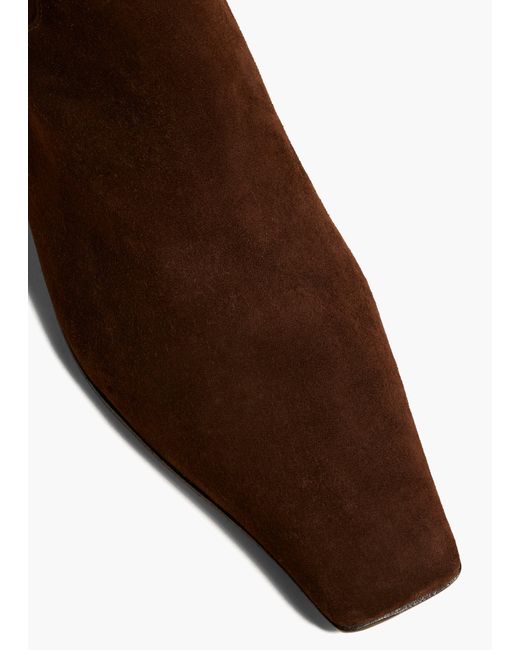 Khaite Brown Marfa Knee-High Boot