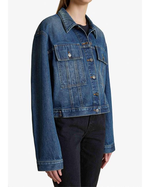 Khaite Blue Saunder Jacket