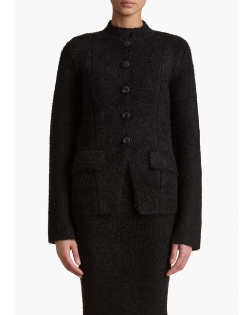 Khaite Black Aeson Jacket