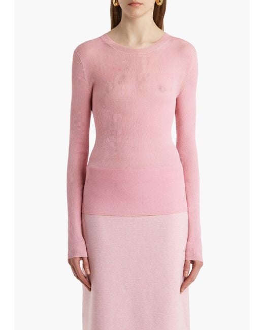 Khaite Pink Mosi Top