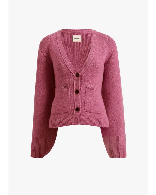 Khaite Pink Scarlet Cardigan