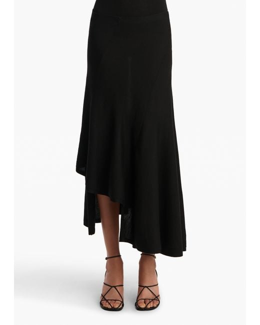 Khaite Black Miranda Skirt