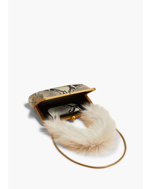 Khaite White Small Lilith Evening Bag