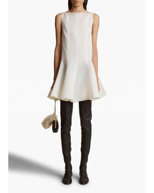 Khaite White Mags Dress