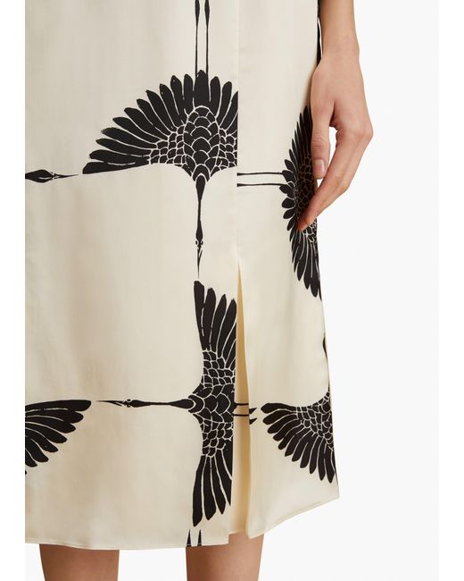 Khaite White Levy Skirt