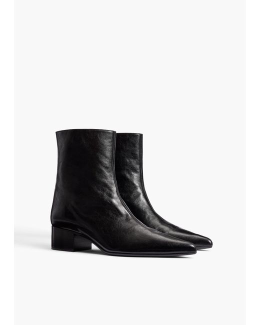 Khaite White Andee Ankle Boot