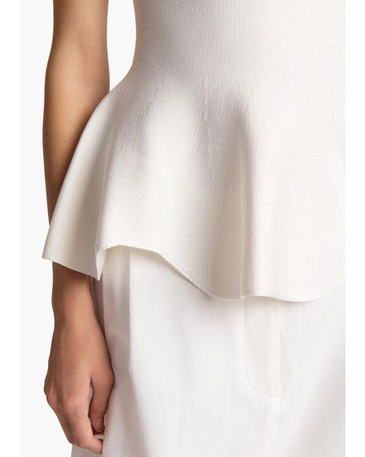 Khaite White Andra Top