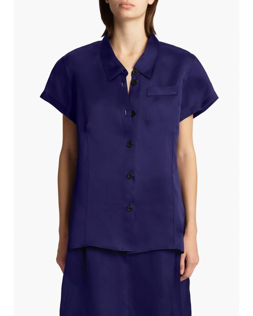 Khaite Blue Keefe Top