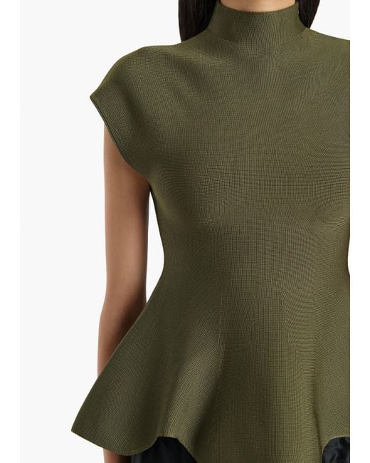 Khaite Green Andra Top