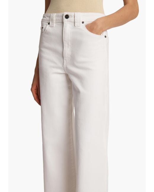 Khaite White Dane Stretch Jean