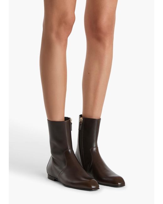Khaite White Colt Ankle Boot