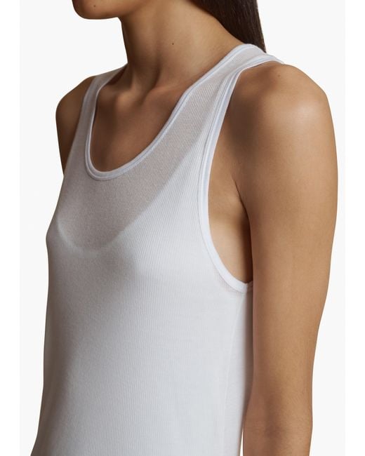 Khaite White Johnnie Top