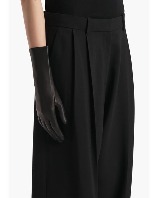 Khaite Black Remo Mid-Length Gloves