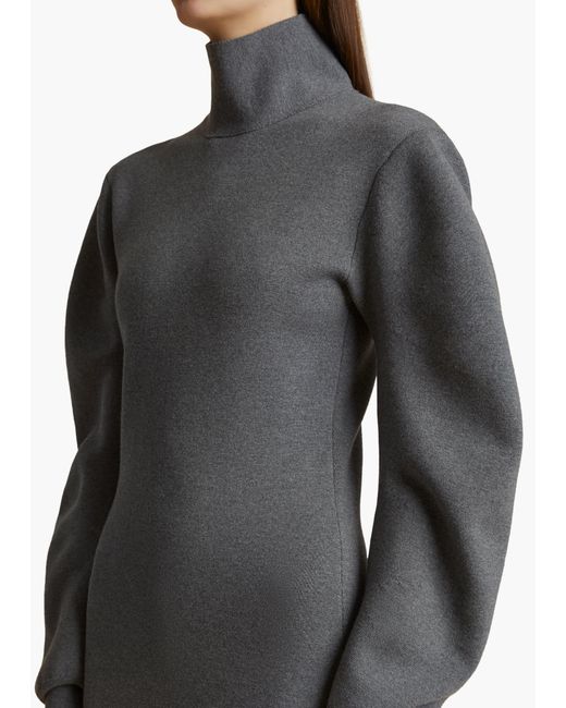 Khaite Gray Storm Dress