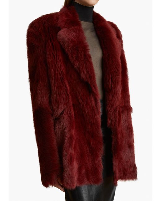 Khaite Red Willow Shearling Jacket
