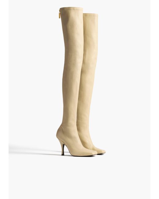 Khaite White Eva Over-The-Knee Boot