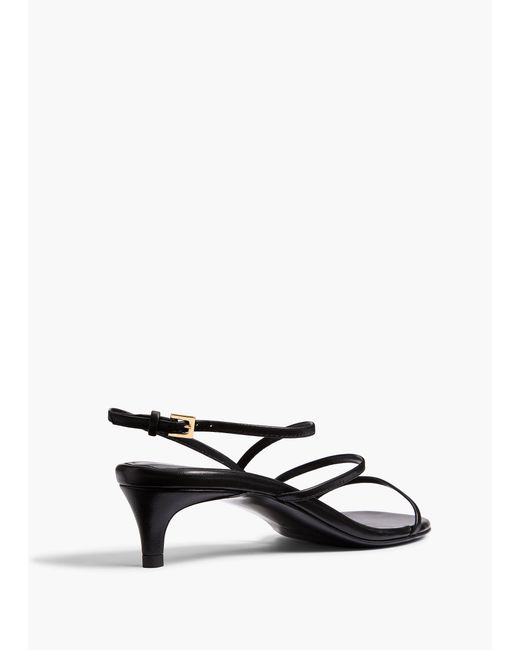 Khaite White Loop Kitten Heel Sandal