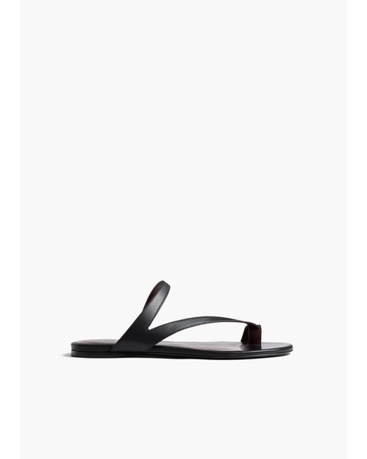 Khaite White Aimee Flat Sandal